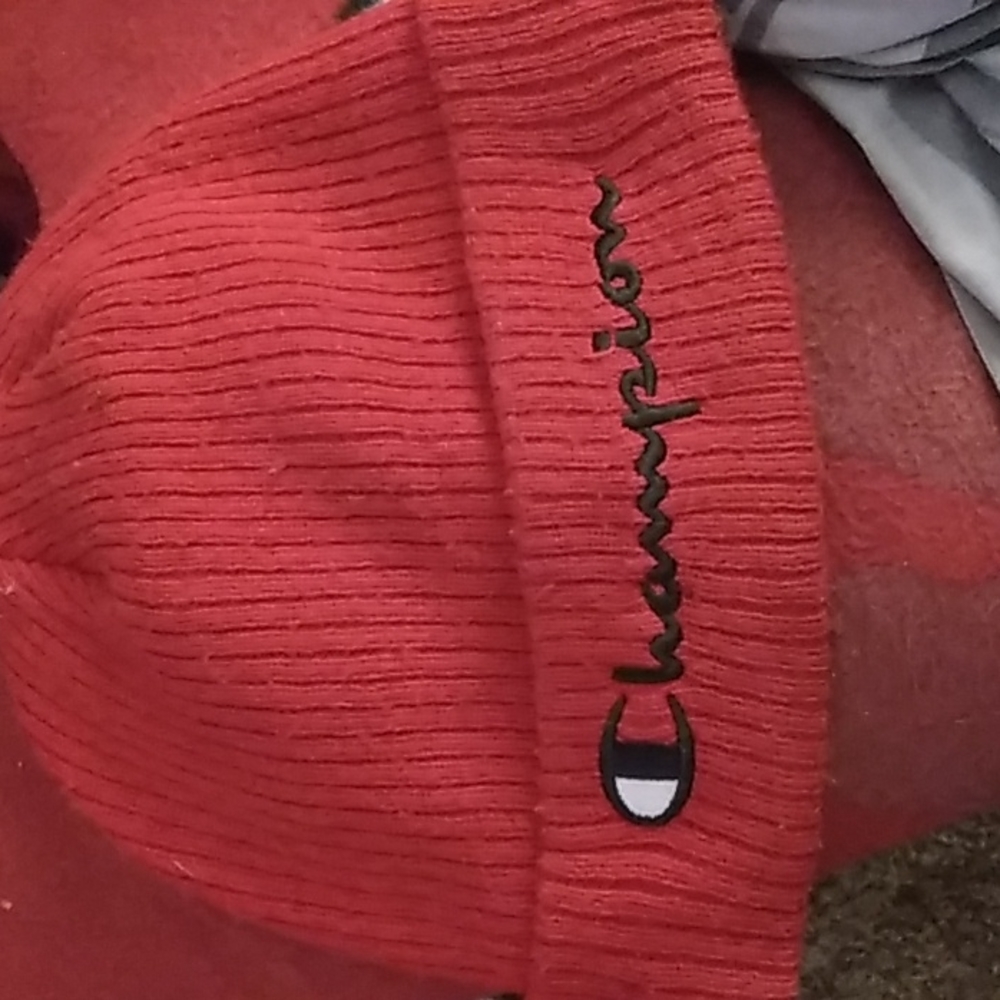 Red Champion beanie